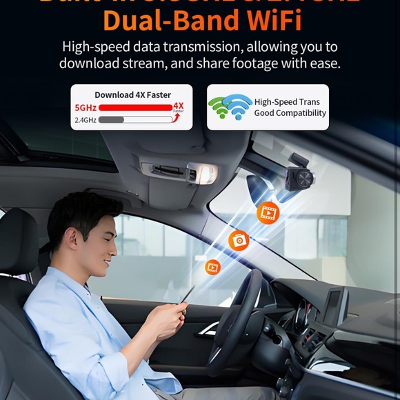 4k Dash Cam Front and Rear - 60 FPS Dash Camera - Picture 8 of 9